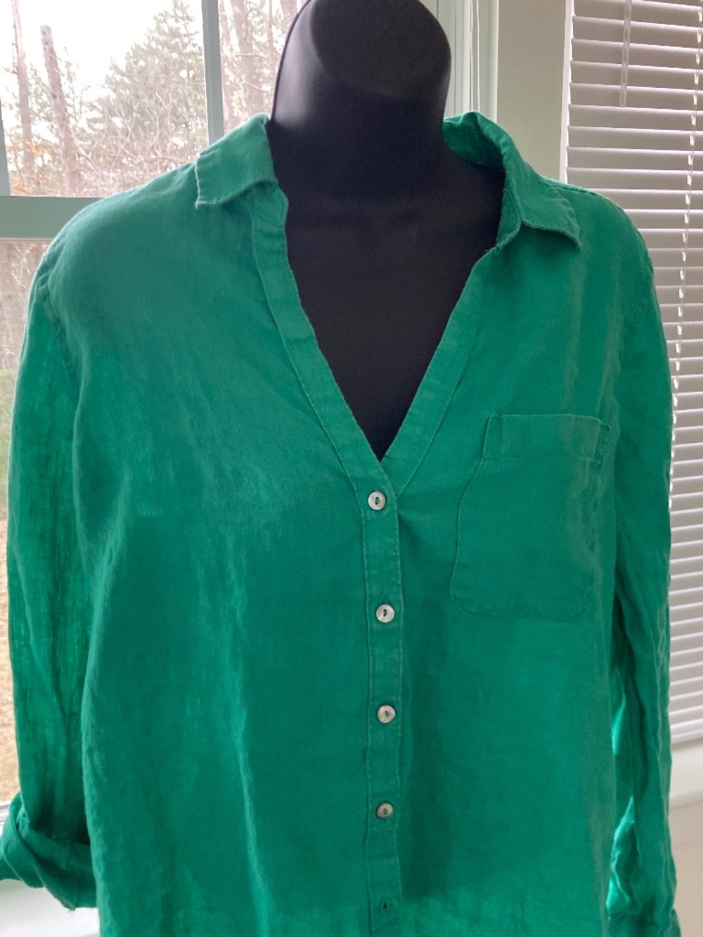 Sigrid Olsen 100% Linen Shirt / S